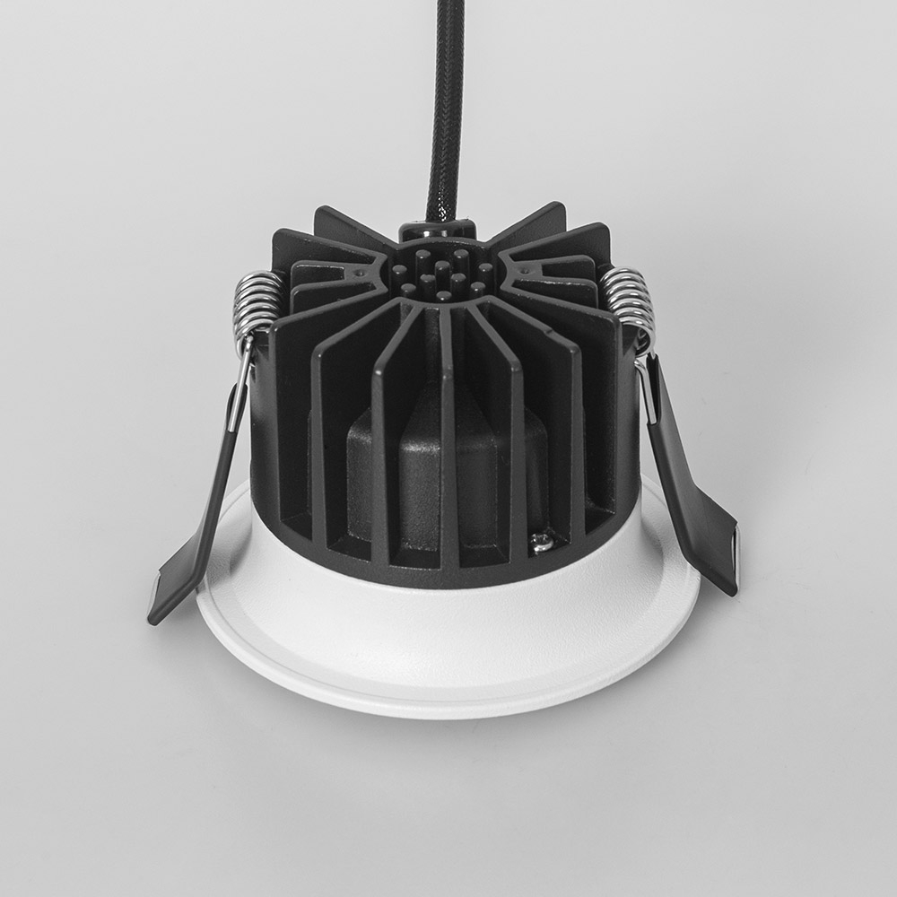 10W Fixed Downlight with Curved Bezel